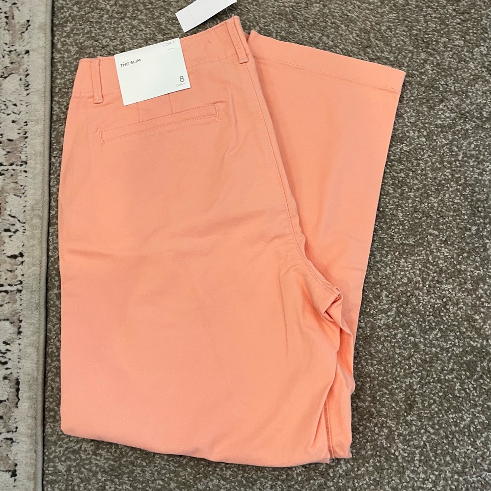 Loft Slim Curvy chinos Sz 8